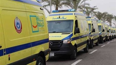 إصابة 7 أشخاص في حادث تصادم مروع بصحراوي المنيا