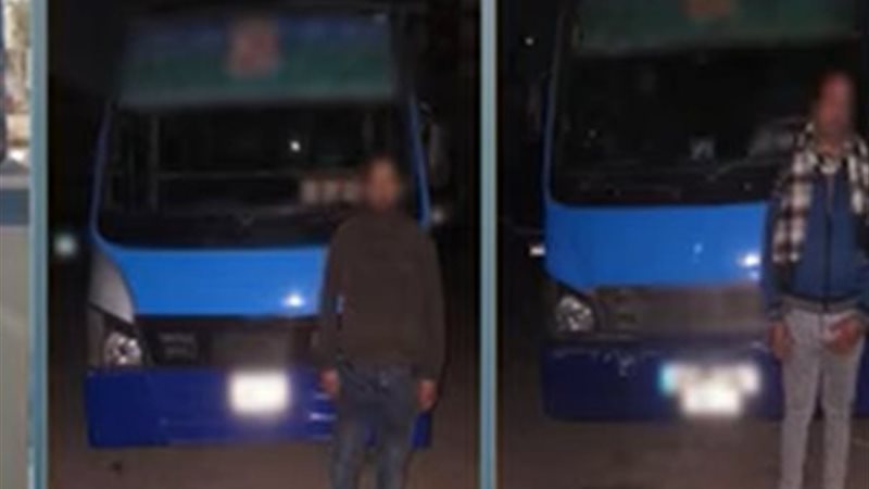 ضبط حافلتين وقائديهما