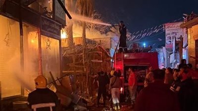 بسبب نخلتين.. النيران تلتهم 15 محل وباكية في المرج| تفاصيل 