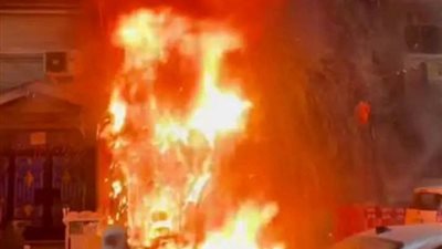 حريق هائل بمطعم أسماك شهير بالإسكندرية دون إصابات