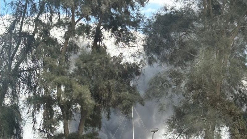 جانب من الحريق