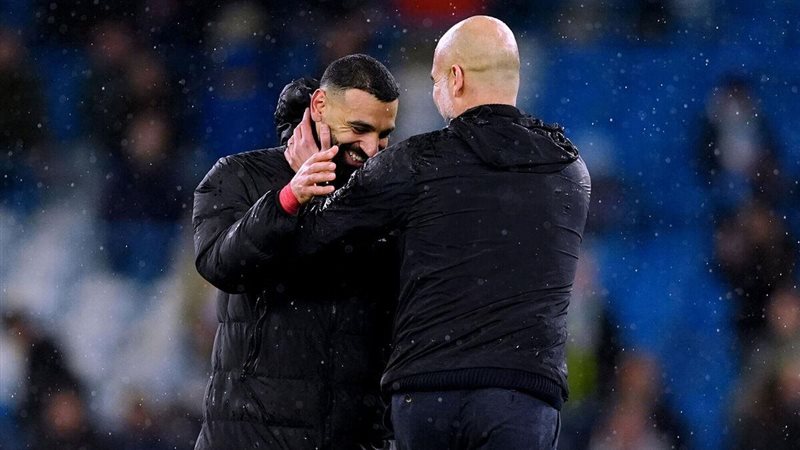 جوارديولا ومحمد صلاح