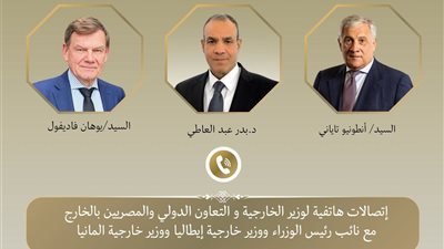 مستجدات الأوضاع في المنطقة.. تفاصيل لقاء وزير الخارجية مع نظرائه الألماني والإيطالي 