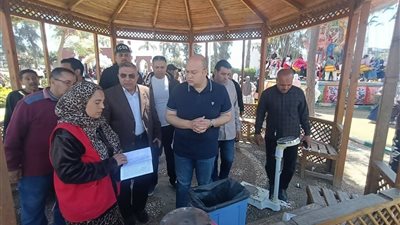 نائب محافظ الجيزة يتفقد الحدائق والمتنزهات خلال احتفالات شم النسيم بمنشأة القناطر 