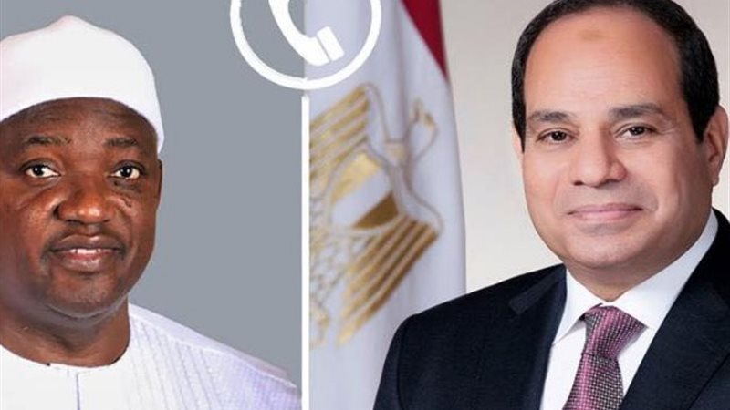 الرئيس السيسي ورئيس جامبيا 