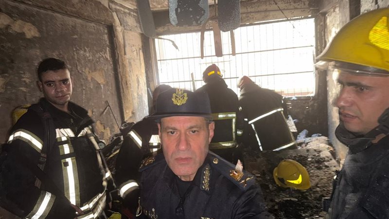 جانب من عمليات الإخماد 