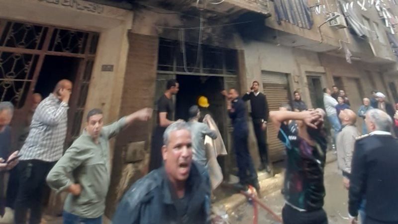 جانب من عمليات الإخماد