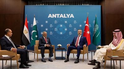 وزراء خارجية مصر وتركيا وباكستان والسعودية يبحثون مسار المفاوضات الأمريكية - الإيرانية