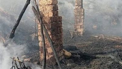 مصرع طفل في حريق داخل عشة زراعية بمركز بدر بالبحيرة