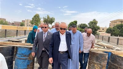 جولة ميدانية لمحافظ الأقصر ونائب الشيوخ بإسنا لمتابعة مشروعات البنية التحتية
