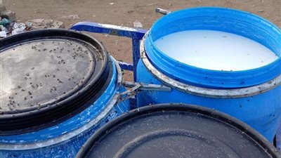 ضبط 2 طن ألبان مغشوشة بالفورمالين خلال حملة بالمنيا