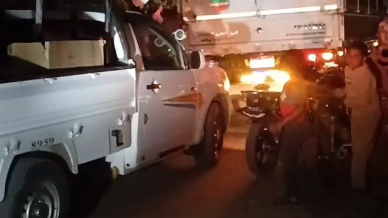 حادث تصادم على صحراوي