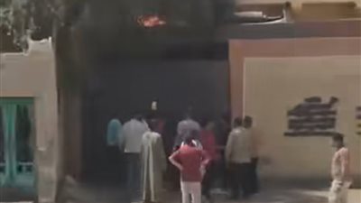 اندلاع حريق بمحول كهرباء بمستشفى حميات ملوي في المنيا