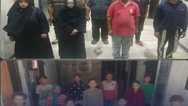 المتهمين والأطفال 