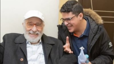 بكلمات مؤثرة.. حفيد عبد الرحمن أبو زهرة يدعمه في أزمته الصحية 