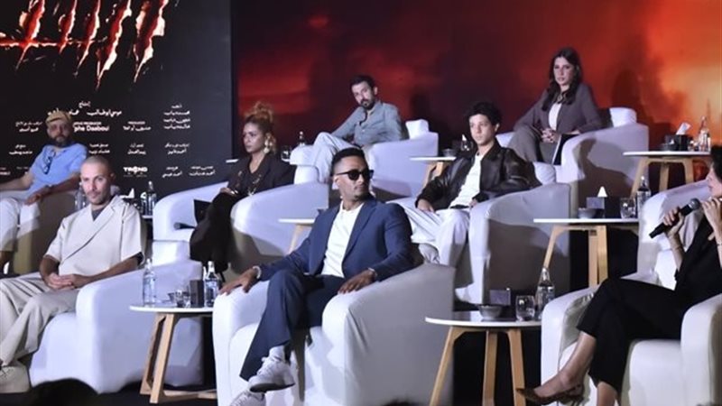محمد رمضان خلال المؤتمر
