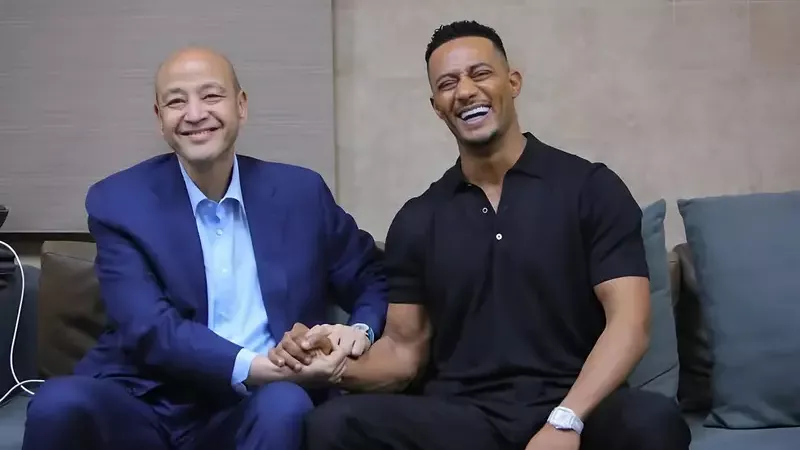 محمد رمضان وعمرو أديب 