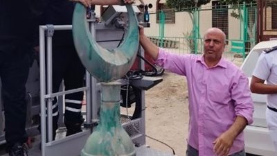 الحماية المدنية تُنقذ مئذنة مسجد بمدينة نصر من خطر سقوط الهلال