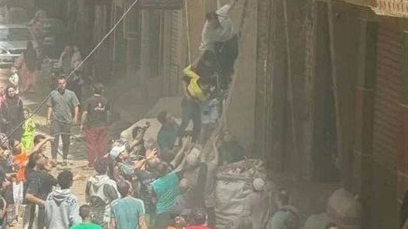 فيديو حريق عقار شبرا