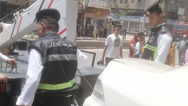 من موقع الحادث بالمنصورة