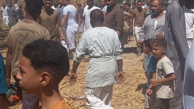 حريق 3 منازل وحوش