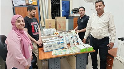 ضبط أدوية ومستلزمات طبية مجهولة المصدر ومنتهية الصلاحية بالفيوم