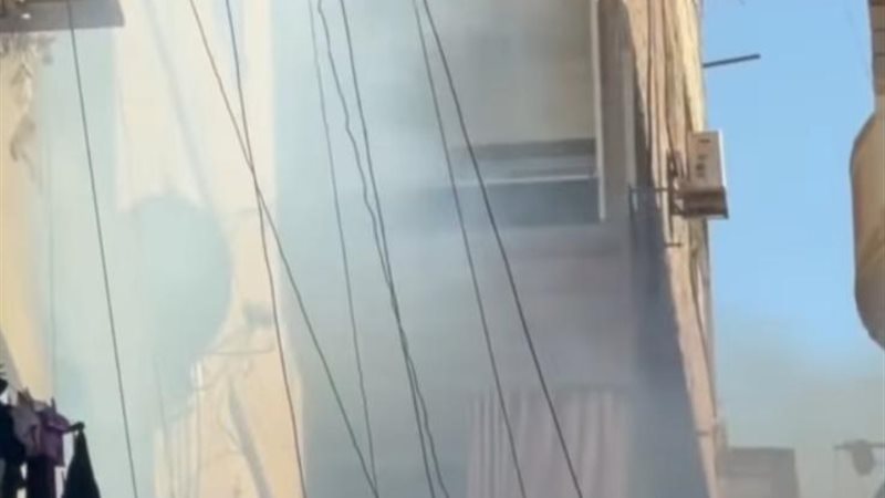 جانب من الحريق 