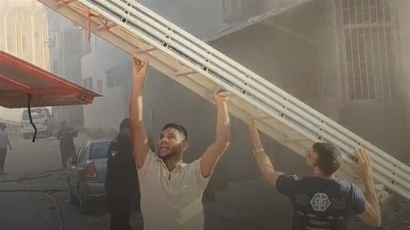 صورة من الحريق 