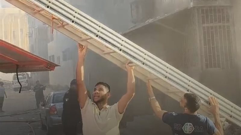 صورة من الحريق 