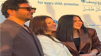 إيمي سمير غانم وحسن الرداد يحتفلان بتجديد تعيين دنيا سفيرة للنوايا الحسنة لـ يونيسف
