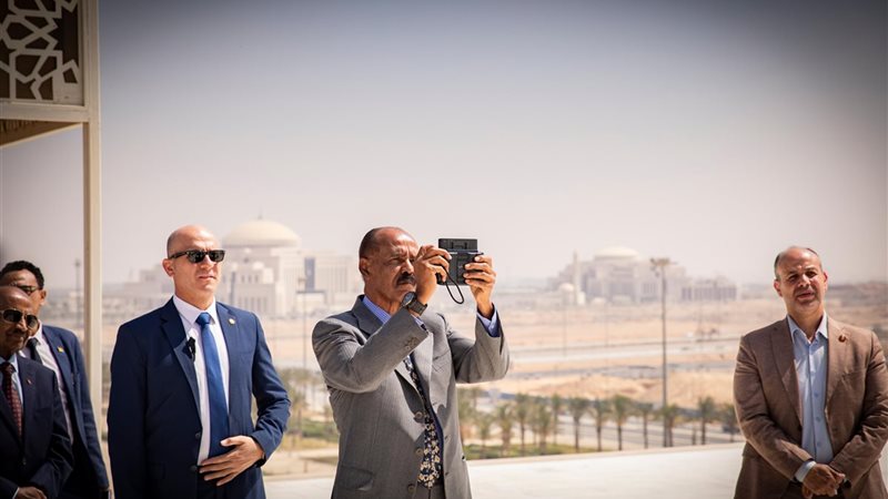 جانب من زيارته للعاصمة