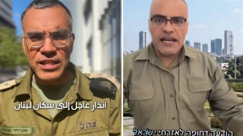 أفيخاي أدرعي وشبيهه اللبناني 