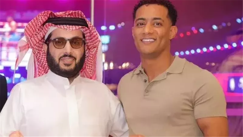 محمد رمضان وتركي آل الشيخ 