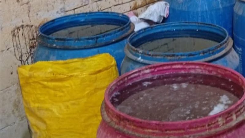 ضبط مواد غير صالحة