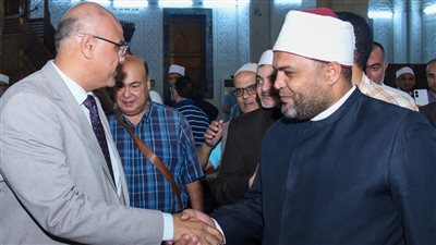 محافظ الإسكندرية يشهد احتفال رأس السنة الهجرية بمسجد سيدي أبي العباس المرسي