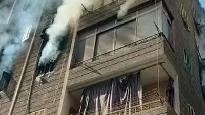 إصابة زوجين وأطفالهما الثلاثة إثر اندلاع حريق في شقتهم بالزقازيق 