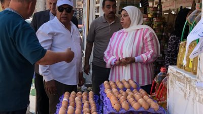 محافظ الدقهلية يراجع منظومة السلع وصرف الخبز بمعرض شارع قناة السويس