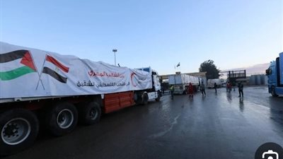 مصر تواصل دعم غزة.. الهلال الأحمر يدفع بقافلة إغاثية جديدة