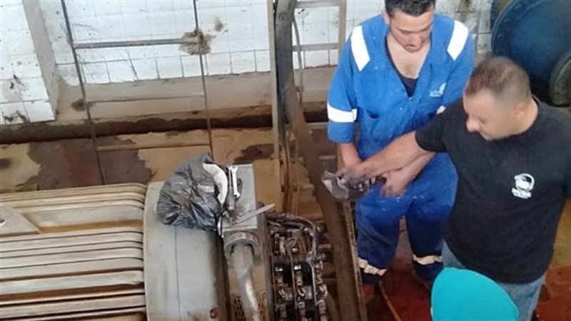 جانب من أعمال الصيانة