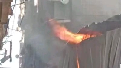 حريق هائل يلتهم مخزن خردة وبلاستيك بعزبة زقزوق في الإسكندرية دون إصابات
