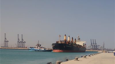 ميناء السخنة يستقبل أول شحنة تجارية بمحطة 