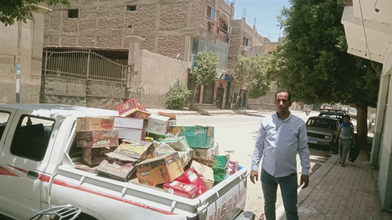 ضبط أغذية فاسدة خلال