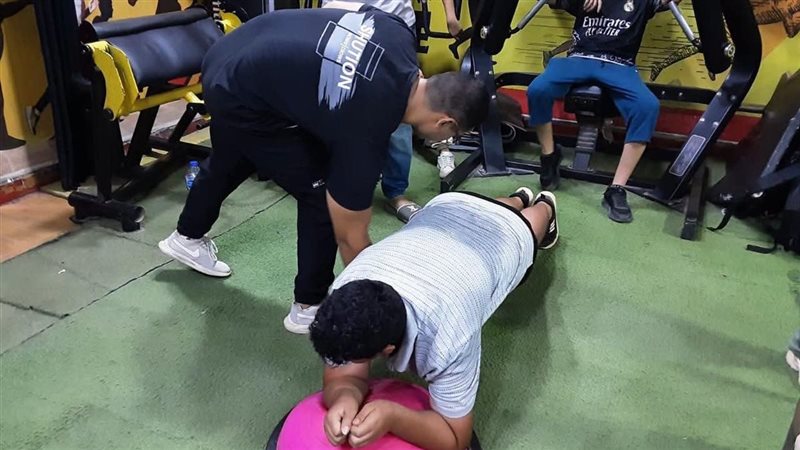 أثناء التدريب 