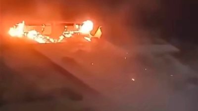 جهود مكثفة للإطفاء للسيطرة على حريق شقة سكنية بالطابق العاشر في المنصورة
