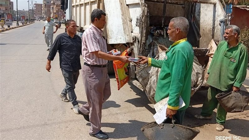 أثناء توزيع المياه