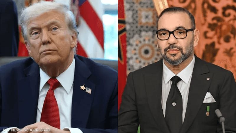 ملك المغرب وترامب