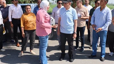 محافظ المنيا يتابع أعمال رصف طريق دلجا بمركز ديرمواس ضمن الخطة الاستثمارية