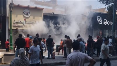 اندلاع حريق داخل مطعم بشارع طه حسين في المنيا