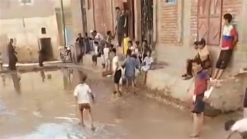 غرق شوارع قرية الرحمانية