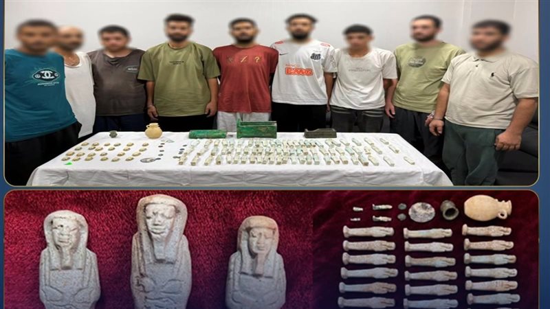 المتهمين والمضبوطات